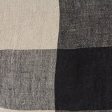 Raquel Beige and Black Fabric Plaid Pillow Cover w/Non-Allergen Filler, Set of 2 by Mercana at Eve Furniture