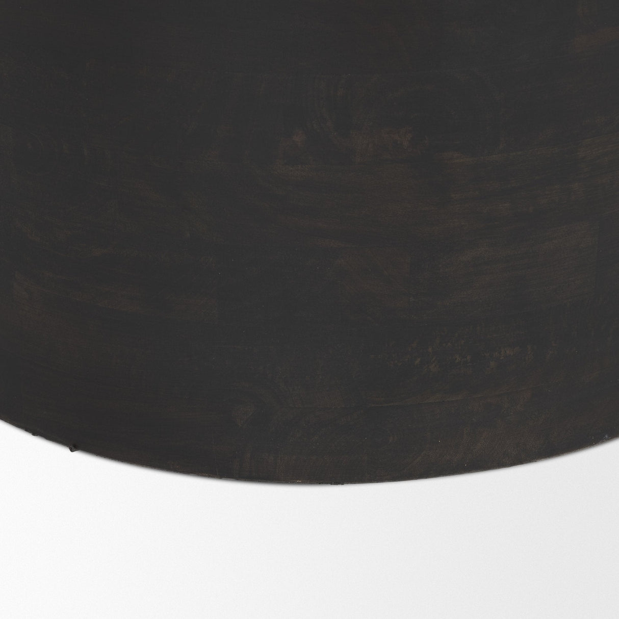 Rashama Dark Brown Wood Stacked Geometric Round Accent Table by Mercana at Eve Furniture