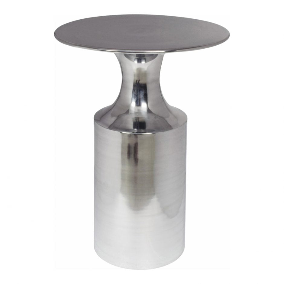 Rassa Accent Table Polished Silver by Moe's Home at Eve Furniture