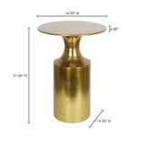 Rassa Gold Accent Table by Moe's Home at Eve Furniture