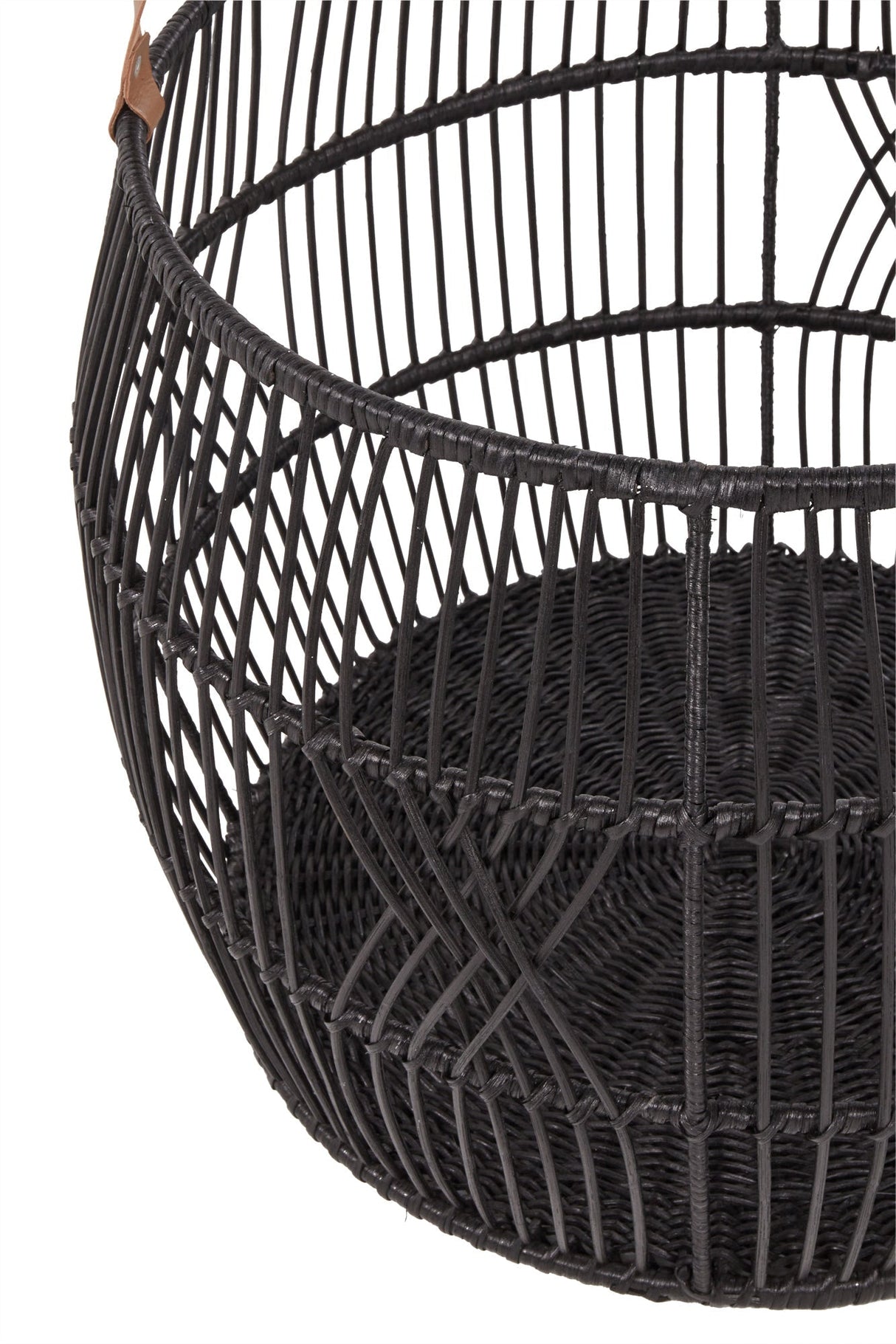 Rattan Iron Black Basket by Classic Home at Eve Furniture