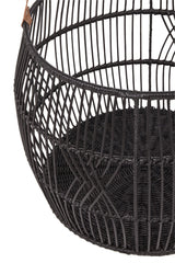 Rattan Iron Black Basket by Classic Home at Eve Furniture
