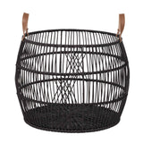 Rattan Iron Black Basket by Classic Home at Eve Furniture