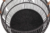 Rattan Iron Black Basket by Classic Home at Eve Furniture
