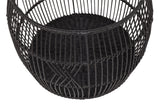 Rattan Iron Black Basket by Classic Home at Eve Furniture