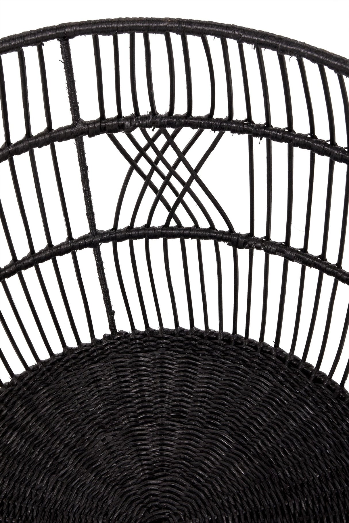 Rattan Iron Black Basket by Classic Home at Eve Furniture
