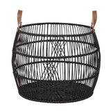 Rattan Iron Black Basket by Classic Home at Eve Furniture