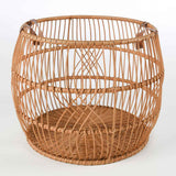 Rattan Iron Natural Basket by Classic Home at Eve Furniture