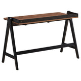 Raul Walnut/Black Writing Desk with USB ports