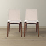 Ravel Beige Fabric Dining Chair Set of 2 by Ashcroft Furniture at Eve Furniture