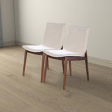 Ravel Beige Fabric Dining Chair Set of 2 by Ashcroft Furniture at Eve Furniture