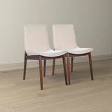 Ravel Beige Fabric Dining Chair Set of 2 by Ashcroft Furniture at Eve Furniture