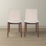 Ravel Beige Fabric Dining Chair Set of 2 by Ashcroft Imports at Eve Furniture