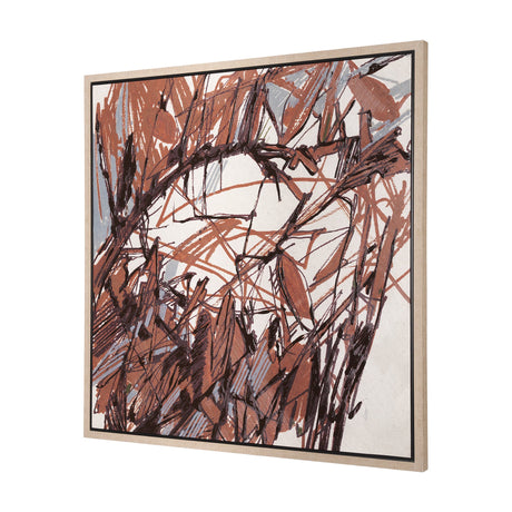 Raveled by Mercana Studio a Hand Embellished Textured Framed Canvas by Mercana at Eve Furniture