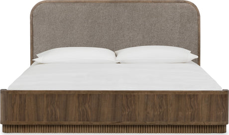 Ravelle Earth/Walnut Grove California King Upholstered Bed by Modus Furniture at Eve Furniture