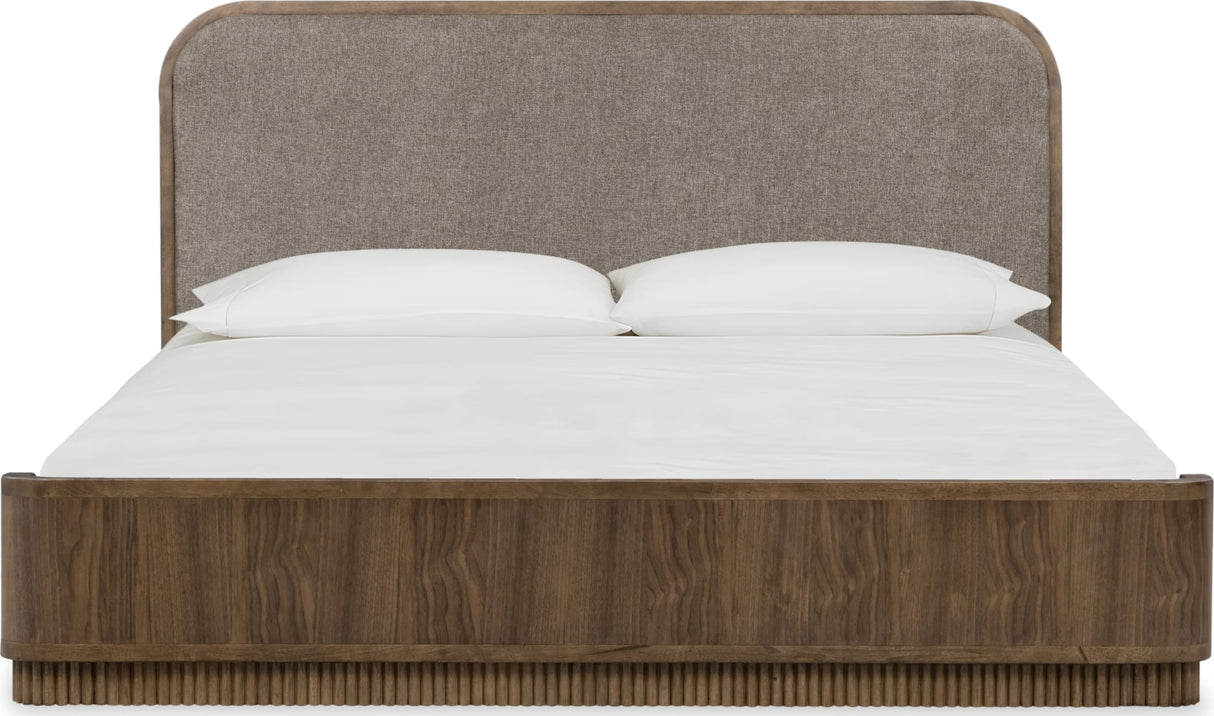 Ravelle Earth/Walnut Grove King Upholstered Bed