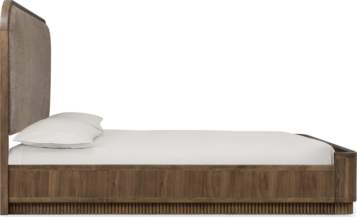 Ravelle Earth/Walnut Grove King Upholstered Bed
