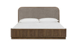 Ravelle Earth/Walnut Grove King Upholstered Bed