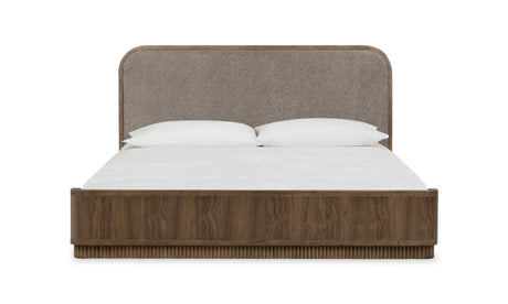 Ravelle Earth/Walnut Grove King Upholstered Bed by Modus Furniture at Eve Furniture