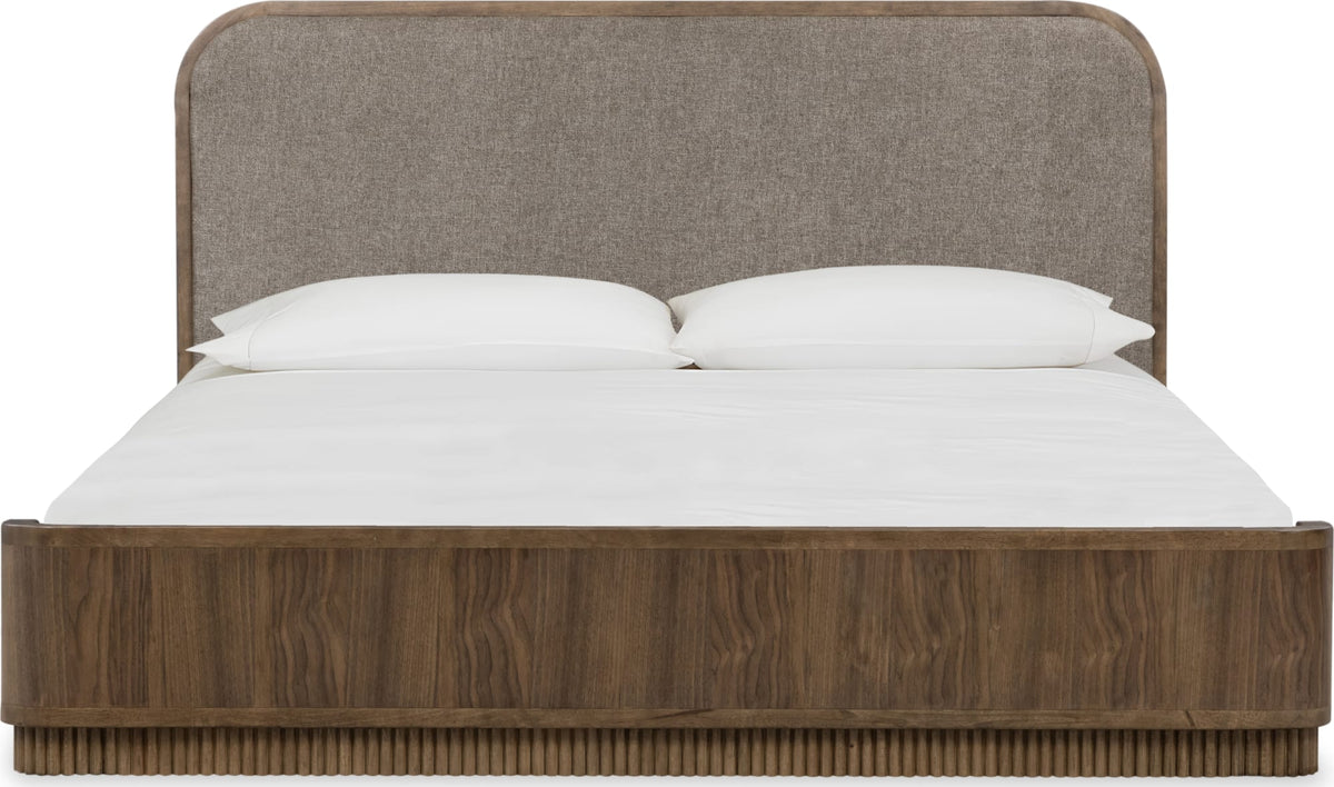 Ravelle Earth/Walnut Grove Queen Upholstered Bed by Modus Furniture at Eve Furniture