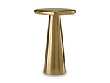 Ravelle Gold Finish Accent Table