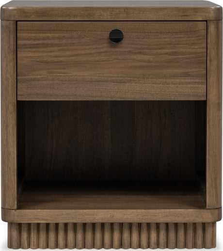 Ravelle Walnut Grove 1 Drawer Nightstand by Modus Furniture at Eve Furniture