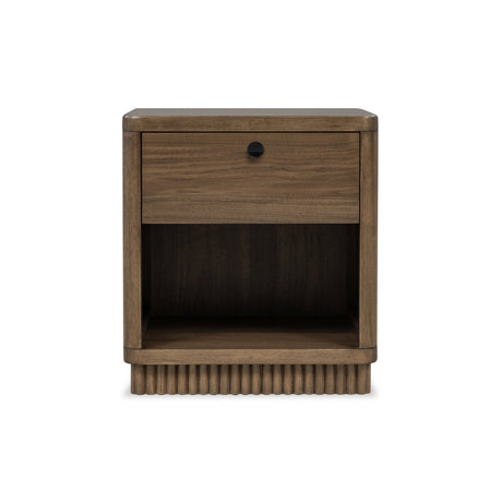 Ravelle Walnut Grove 1 Drawer Nightstand by Modus Furniture at Eve Furniture