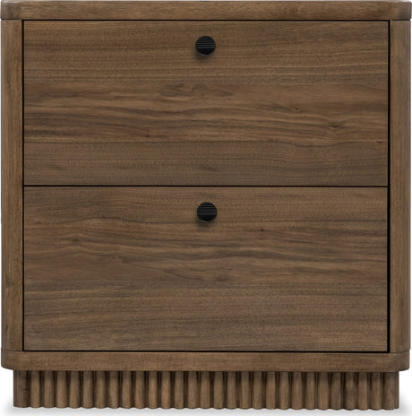 Ravelle Walnut Grove 2 Drawer Nightstand by Modus Furniture at Eve Furniture