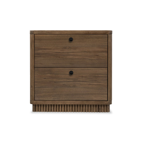 Ravelle Walnut Grove 2 Drawer Nightstand by Modus Furniture at Eve Furniture