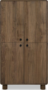 Ravelle Walnut Grove 4 Door Wood Cabinet by Modus Furniture at Eve Furniture