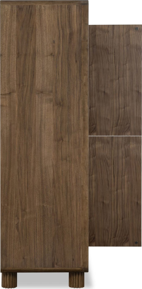 Ravelle Walnut Grove 4 Door Wood Cabinet by Modus Furniture at Eve Furniture