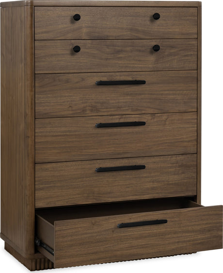Ravelle Walnut Grove 6 Drawer Chest by Modus Furniture at Eve Furniture
