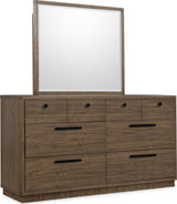 Ravelle Walnut Grove 66W Dresser by Modus Furniture at Eve Furniture