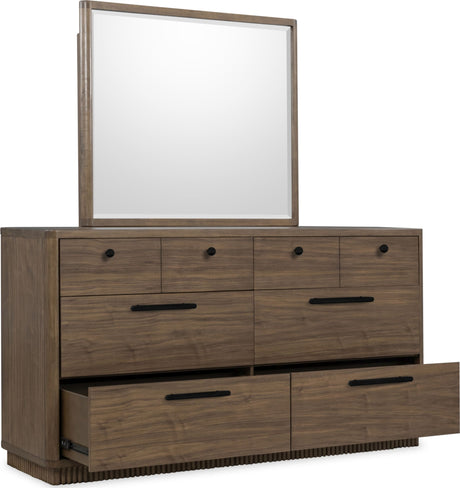 Ravelle Walnut Grove 66W Dresser by Modus Furniture at Eve Furniture