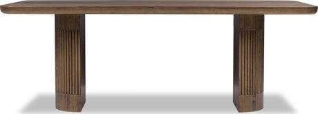 Ravelle Walnut Grove Fixed Dining Table by Modus Furniture at Eve Furniture
