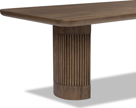 Ravelle Walnut Grove Fixed Dining Table by Modus Furniture at Eve Furniture