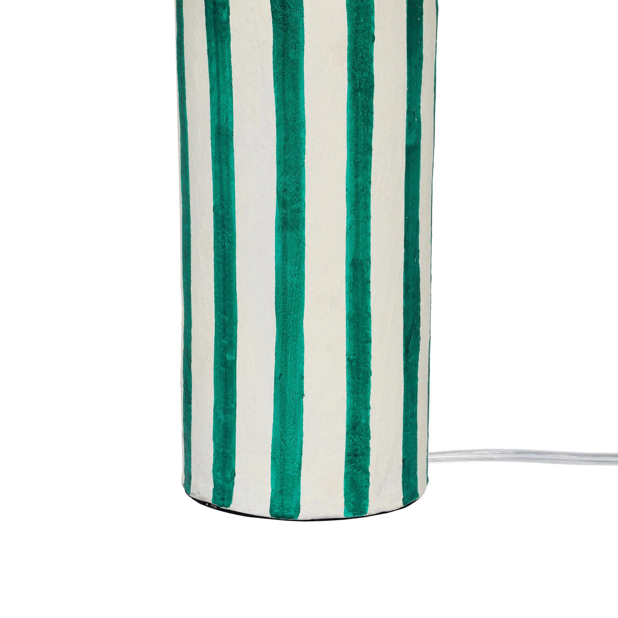 Ravello Green Striped Papier Mache Table Lamp by TOV Furniture at Eve Furniture