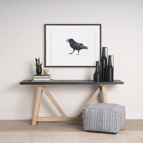 Raven Beauty by Gary Blatter a Hand Embellished Textured Framed Photo Art Print Matted under Glass by Mercana at Eve Furniture