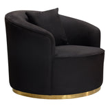 Raven Black Chair by Diamond Sofa at Eve Furniture