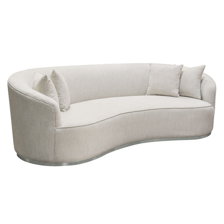 Diamond Sofa Raven Light Cream Fabric Sofa by Diamond Sofa at Eve Furniture