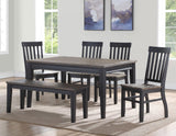 Raven Noir 59.5 Inch Dining Table by Steve Silver at Eve Furniture