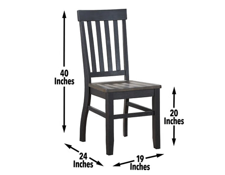 Raven Noir Ebony/Driftwood Dining Room Set by Steve Silver at Eve Furniture