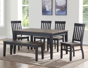 Raven Noir Ebony/Driftwood Dining Room Set by Steve Silver at Eve Furniture