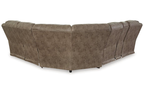 Ravenel Fossil 3-Piece Power Reclining Sectional by Ashley at Eve Furniture