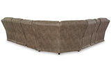 Ravenel Fossil 4-Piece Power Reclining Sectional by Ashley at Eve Furniture