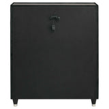 Ravenne Black 5-drawer Velvet Upholstered LED Chest of Drawers by Coaster at Eve Furniture