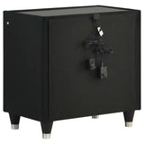 Ravenne Black 5-piece Velvet Upholstered California King LED Bedroom Set by Coaster at Eve Furniture
