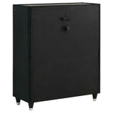 Ravenne Black 5-piece Velvet Upholstered Queen LED Bedroom Set by Coaster at Eve Furniture
