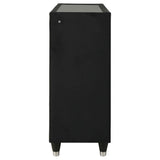 Ravenne Black 8-drawer Velvet Upholstered LED Dresser Cabinet by Coaster at Eve Furniture