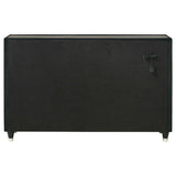 Ravenne Black 8-drawer Velvet Upholstered LED Dresser Cabinet by Coaster at Eve Furniture